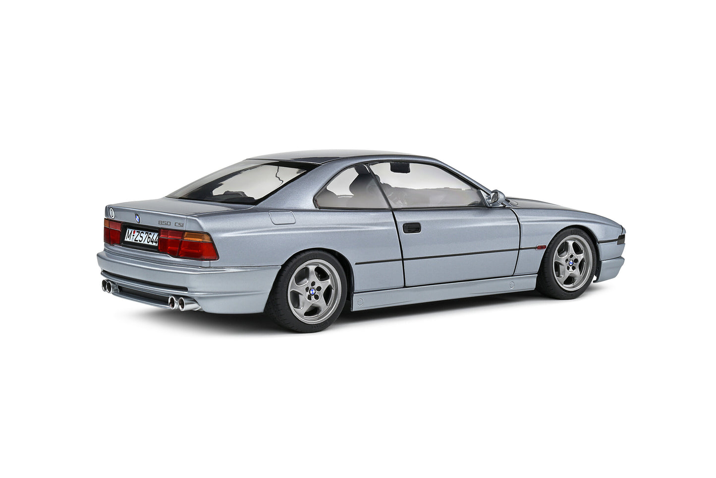 BMW 850 CSI E31 Silver Grey Met 1992 Solido 1:18 Nuovo 1/18