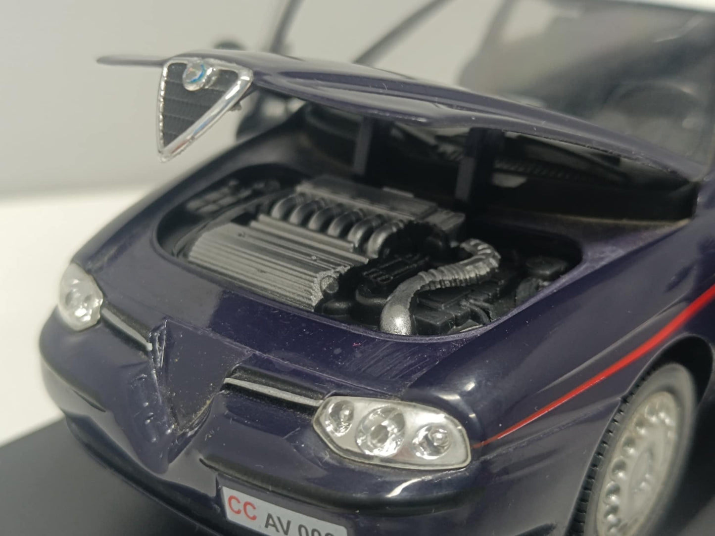 Alfa Romeo 156 Carabinieri Police 1998 Cararama Hongwell 1:24 Usato + Basetta