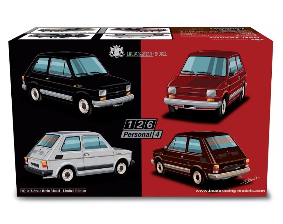 Fiat 126 Personal 4 Marrone Brown 1980 Laudoracing 1:18 Nuovo Limited Edition