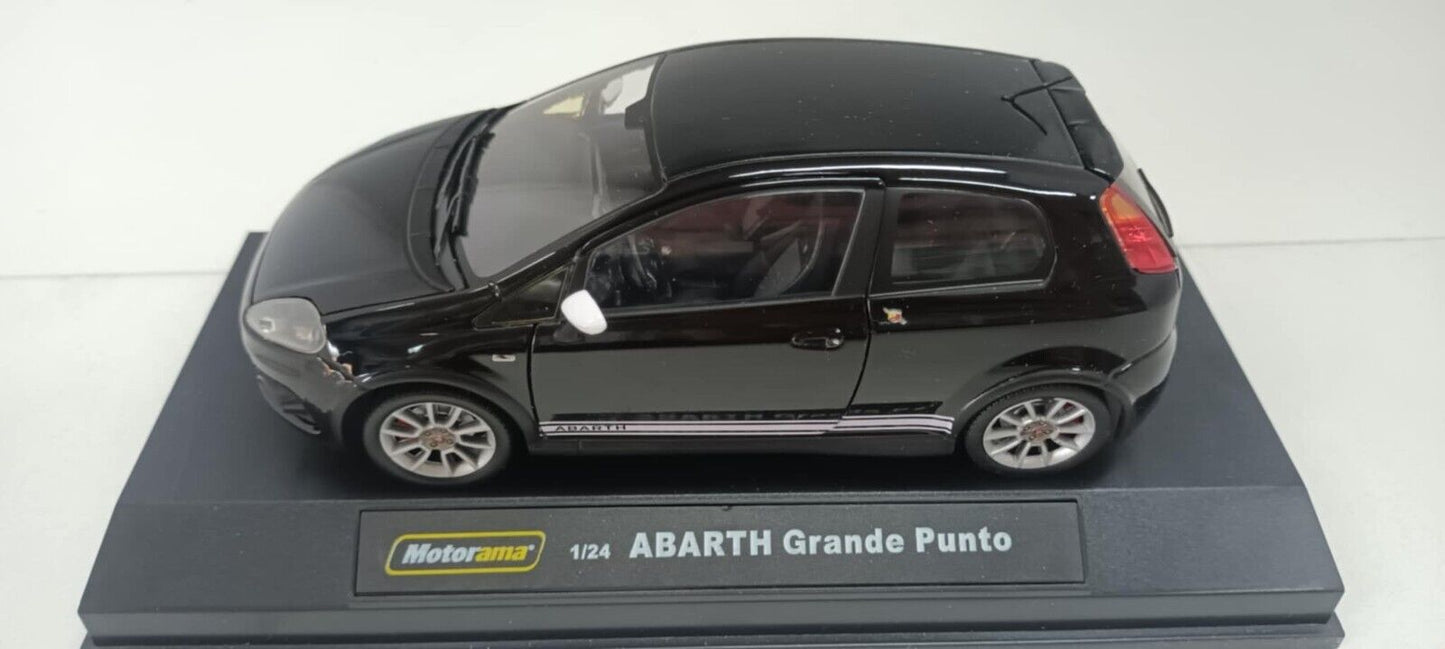 Fiat Abarth Grande Punto Nero Black Motorama 1:24 Usato + Box 1/24 Very Rare 