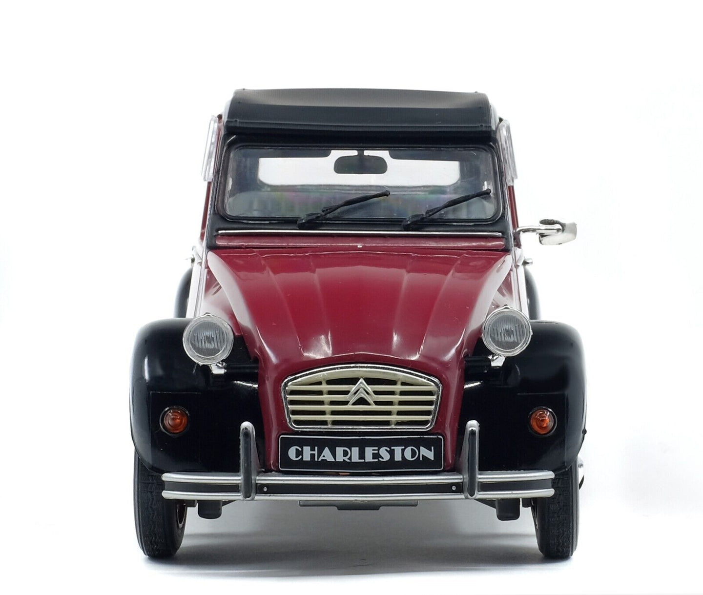 Citroen 2CV 2 CV Charleston 1982 Black / Purple Solido 1:18 Nuovo 1/18