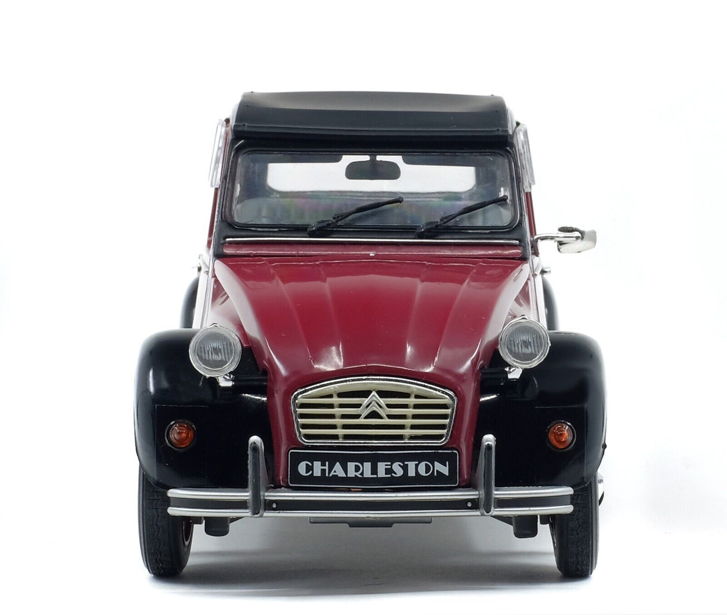 Citroen 2CV 2 CV Charleston 1982 Black / Purple Solido 1:18 Nuovo 1/18