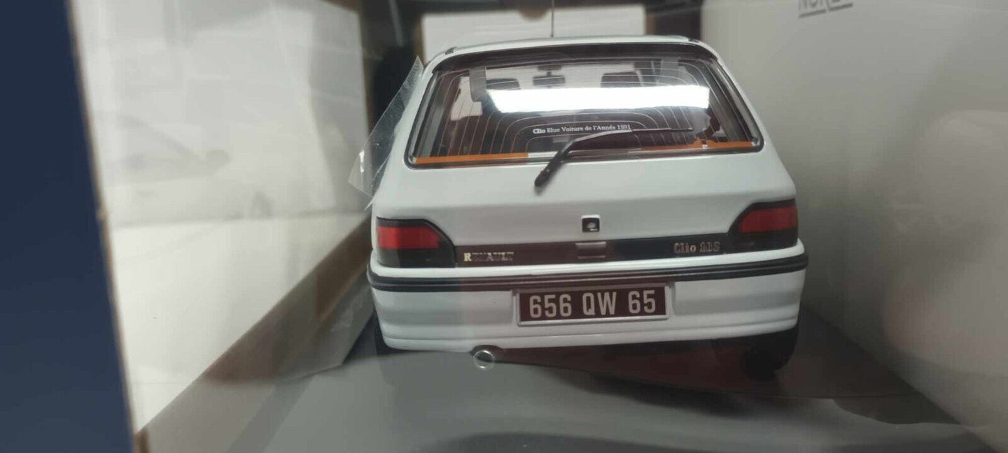 Renault Clio 16S 1991 Glacier White Norev 1:18 Bianco Nuovo 185251 GM Shop