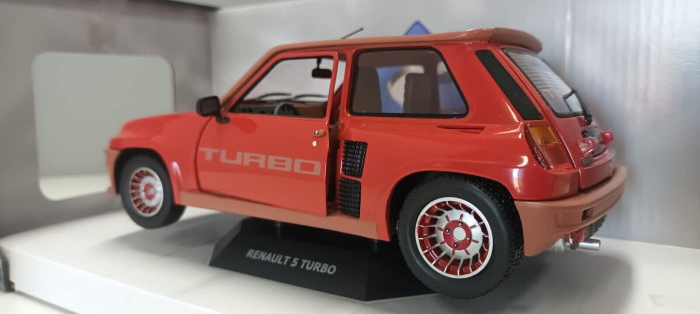 Renault 5 Turbo Rouge Grenade Rosso 1981 Solido 1:18 Usato + Box 1/18
