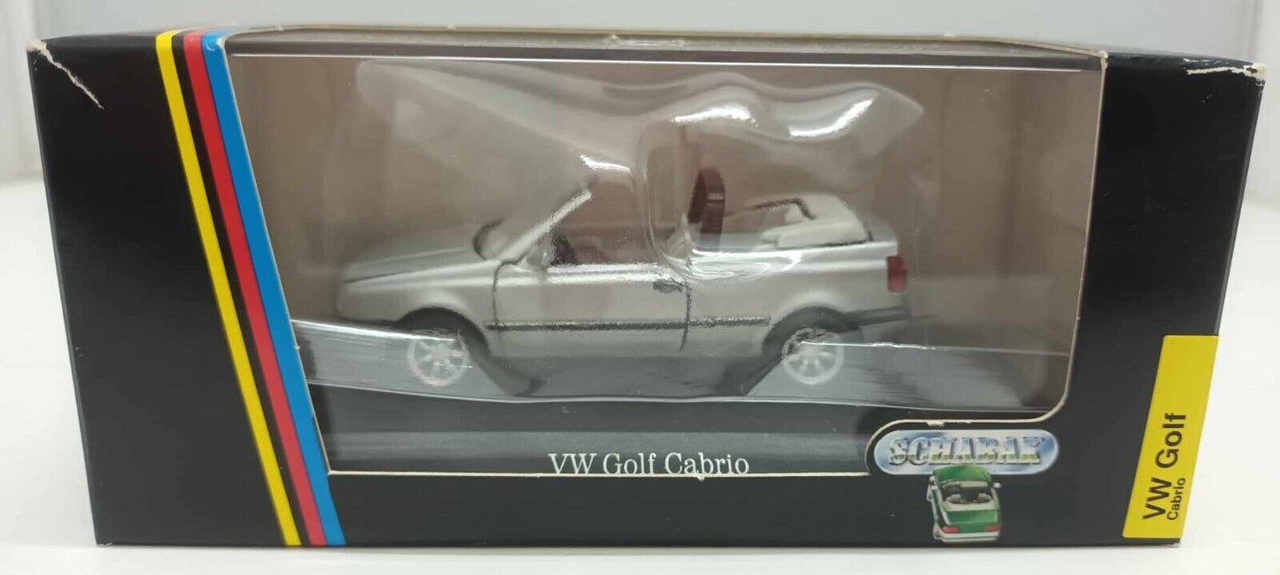 Volkswagen Golf ||| Cabrio Schabak 1:43 Silver + Box GM Shop