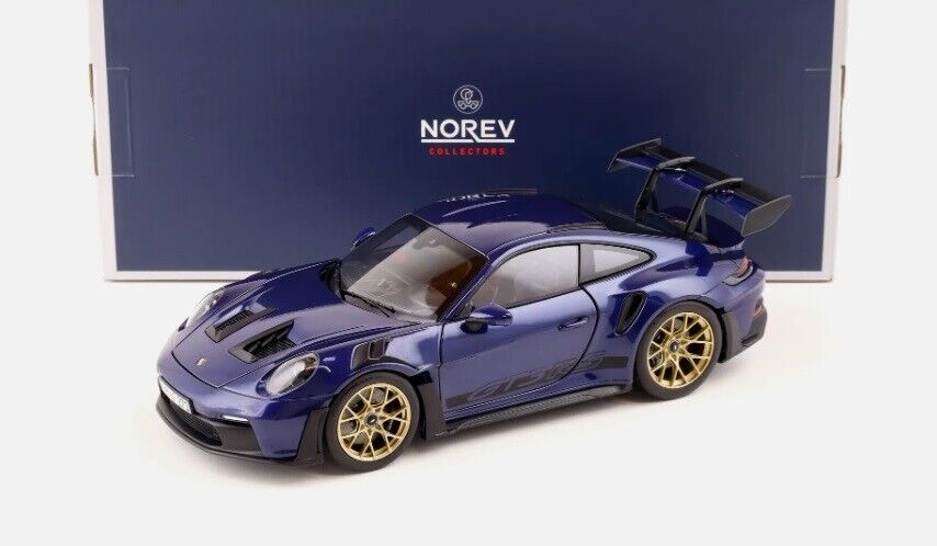 Porsche 911 GT3 RS 2022 Gentian Blue Metallic Blu Norev 1:18 Nuovo 1/18