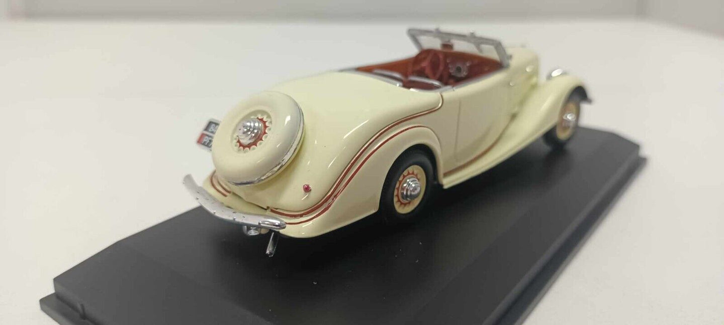 Peugeot 401 Eclipse Cabriolet 1935 Norev 1:43 Cream Crema Usato + Teca