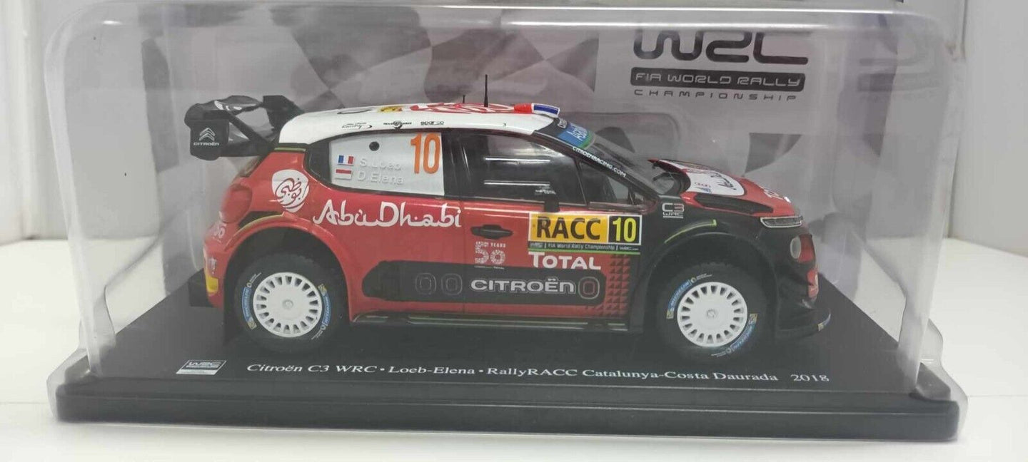 Citroen C3 WRC 2018 Loeb - Elena RallyRACC Catalunya-Costa Daurada Edicola 1:24