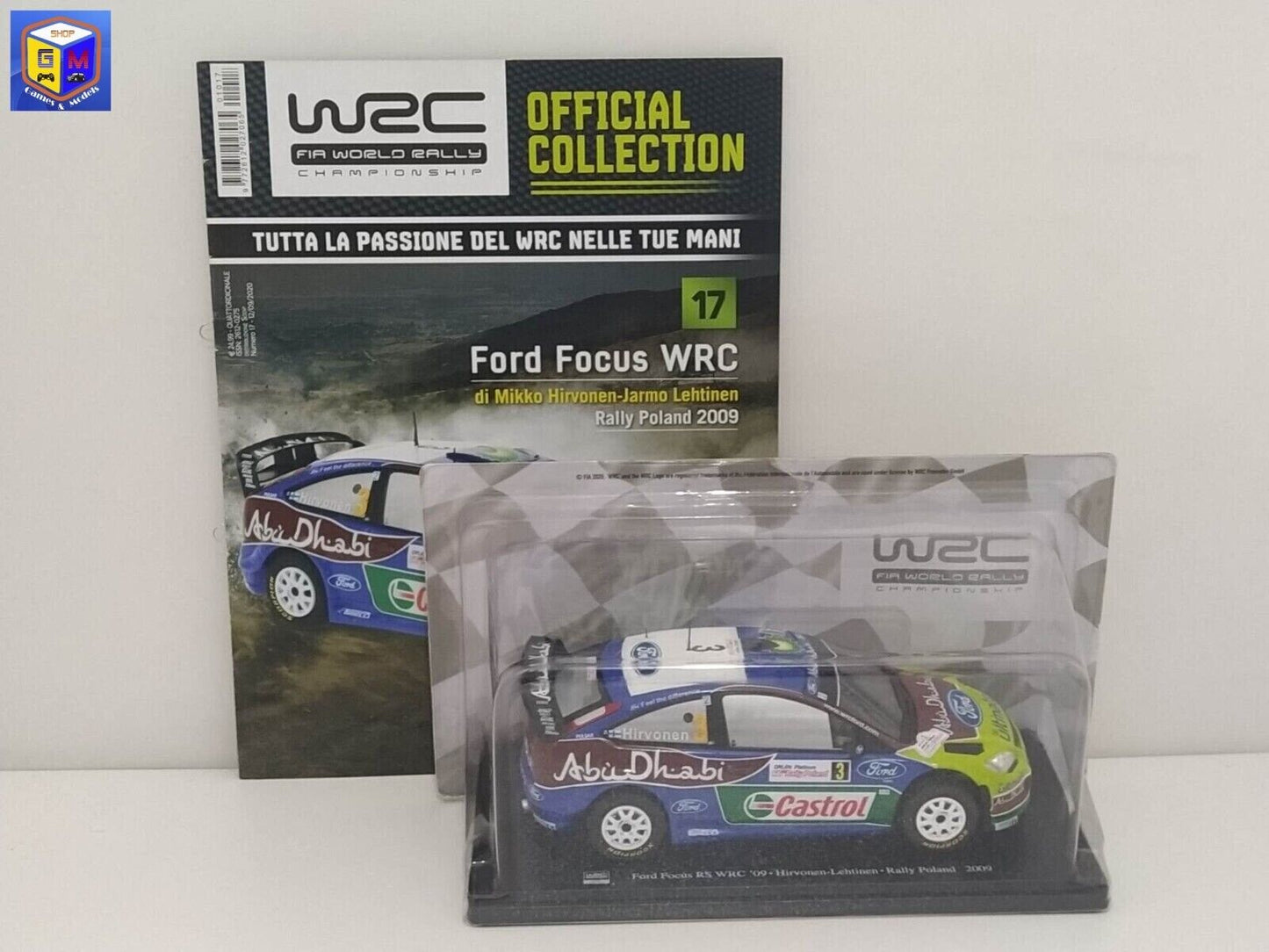 Ford Focus 1:24 WRC 2009 Mikko Hirvonen-Jarmo Lehtinen Hachette WRC Collection