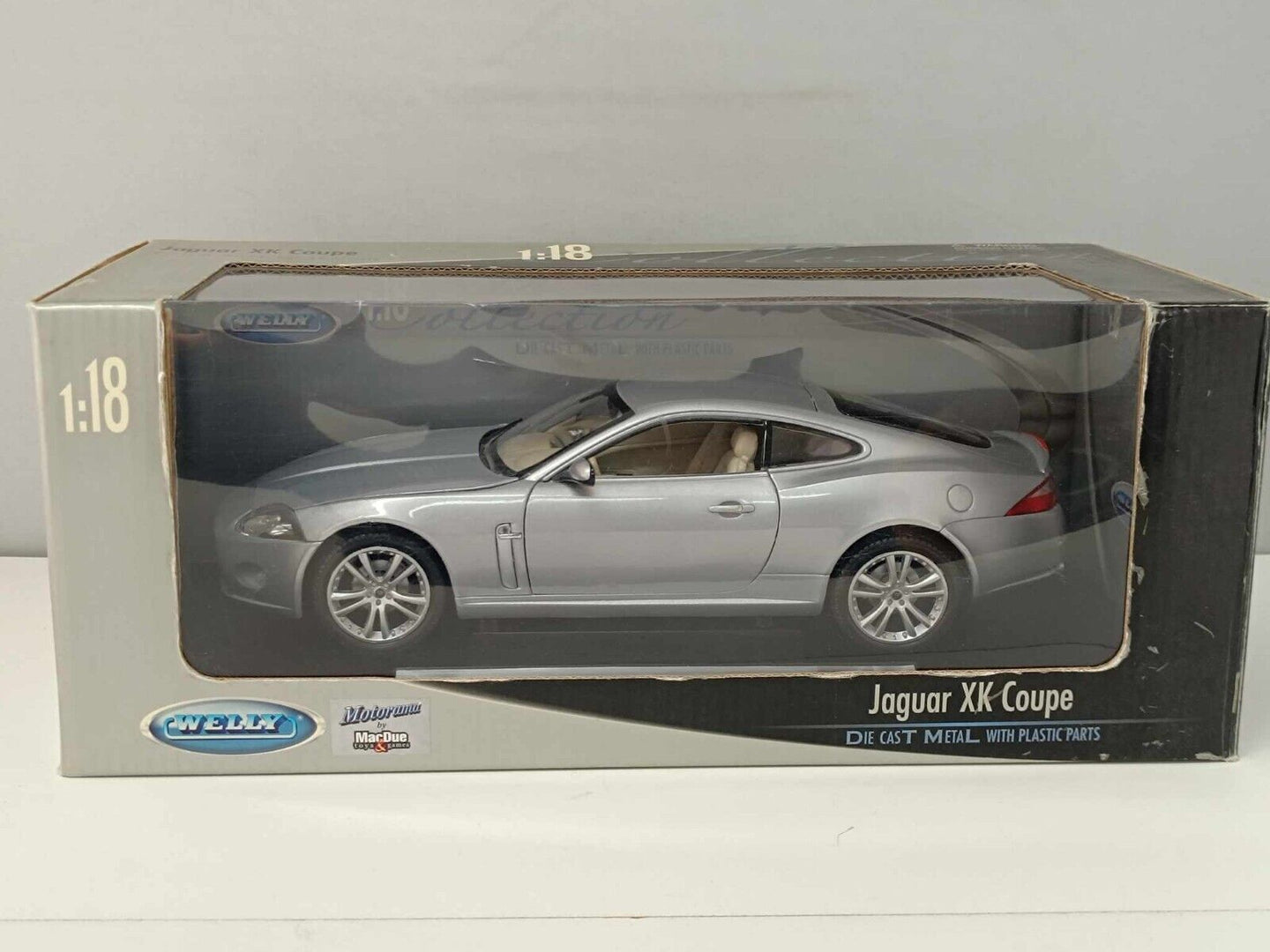 Jaguar XK Coupe 2006 Silver Welly 1/18 Usato Rara Very Rare Diecast GM Shop
