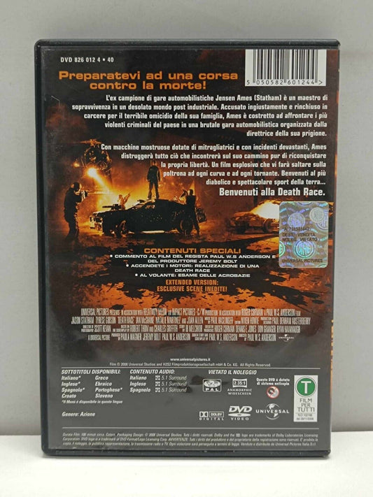 Death Race Film DVD Italiano Usato Ita Jason Statham Fuori Catalogo