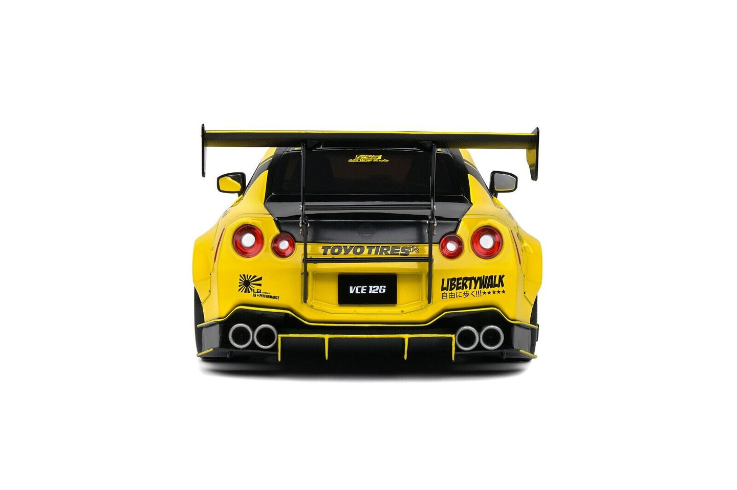 Nissan GTR R35 LB Liberty Walk Type 2 - 2020 Yellow Giallo Solido 1:18 Nuovo