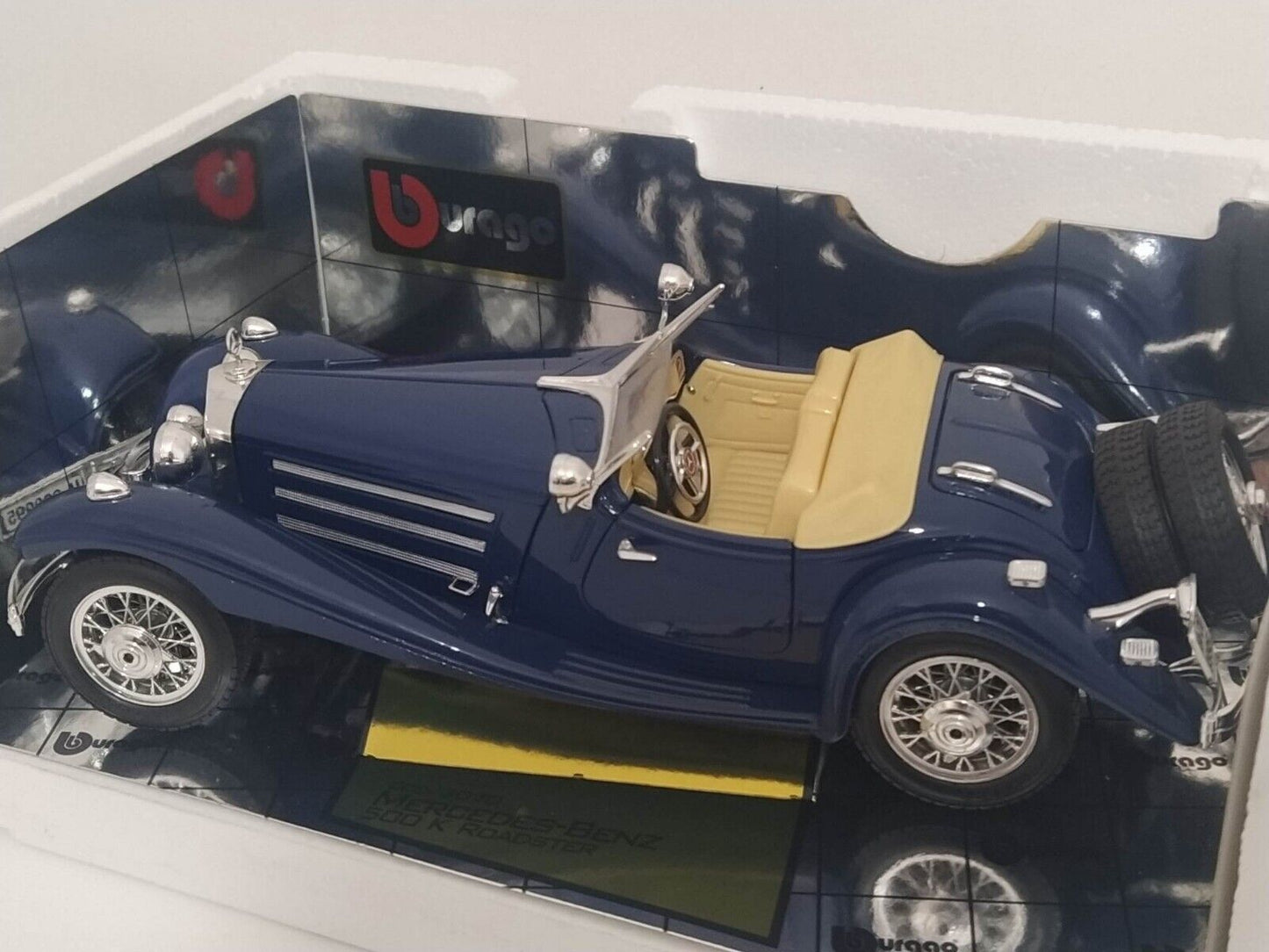 Mercedes-Benz 500 K Roadster 1936-Burago 1:18 GM Shop
