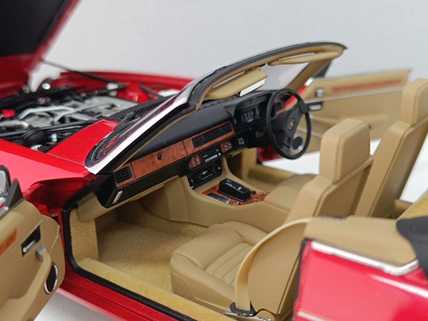 Jaguar XJS  Cabriolet 1991 Autoart 1/18 Rosso Rara Very Rare Usato GM Shop