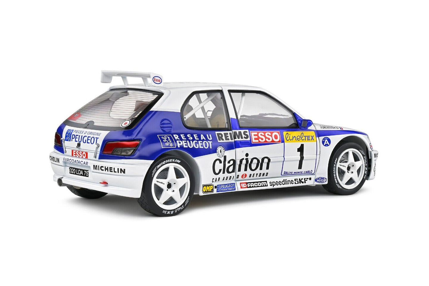 Peugeot 306 Maxi Rally Montecarlo 1996 F. Delecour - H. Sauvage #1 Solido 1:18