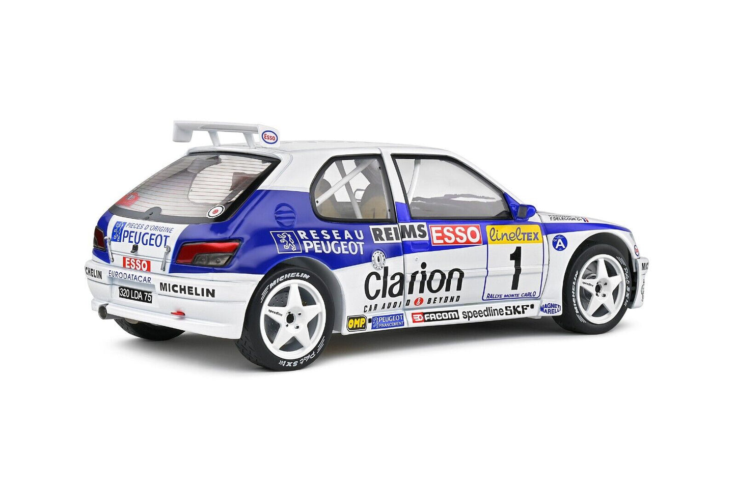 Peugeot 306 Maxi Rally Montecarlo 1996 F. Delecour - H. Sauvage #1 Solido 1:18