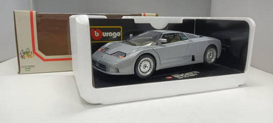 Bugatti EB 110 - 1991 SIlver Burago Bburago 1:18 Made in Italy 1/18