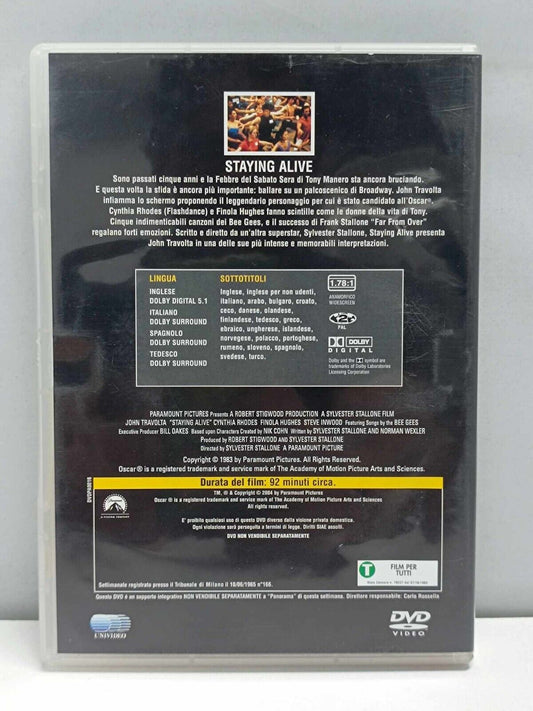Staying Alive Edizione Film Musicali Panorama Fuori Catalogo DVD Usato Italiano