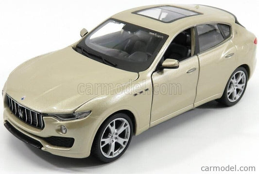 Maserati Levante 2016 Gold Metallizzato Burago Bburago 1:24 Nuovo