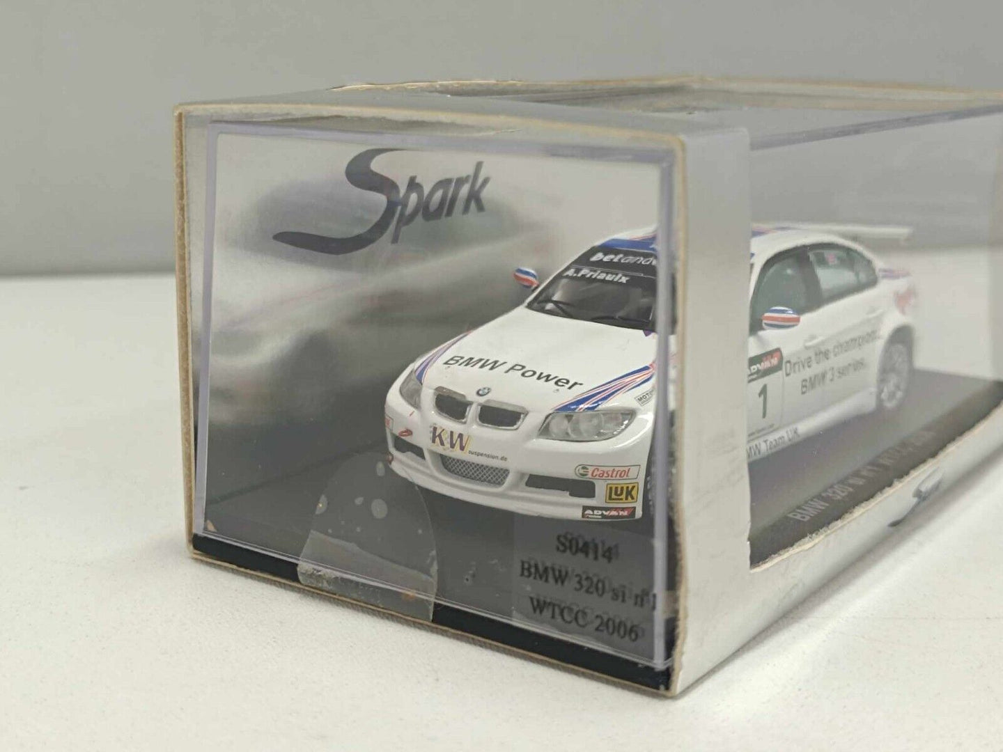 BMW 320 si #1 WTCC 2006 Andy Priaulx - Spark Model 1:43 Usato in box