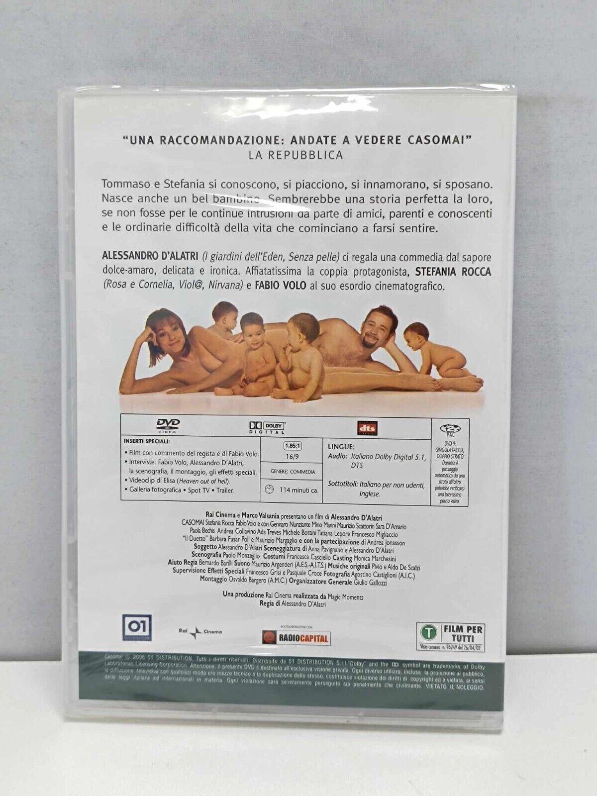 Casomai Film DVD Italiano Ita Nuovo Sigillato Stefania Rocca Fabio Volo