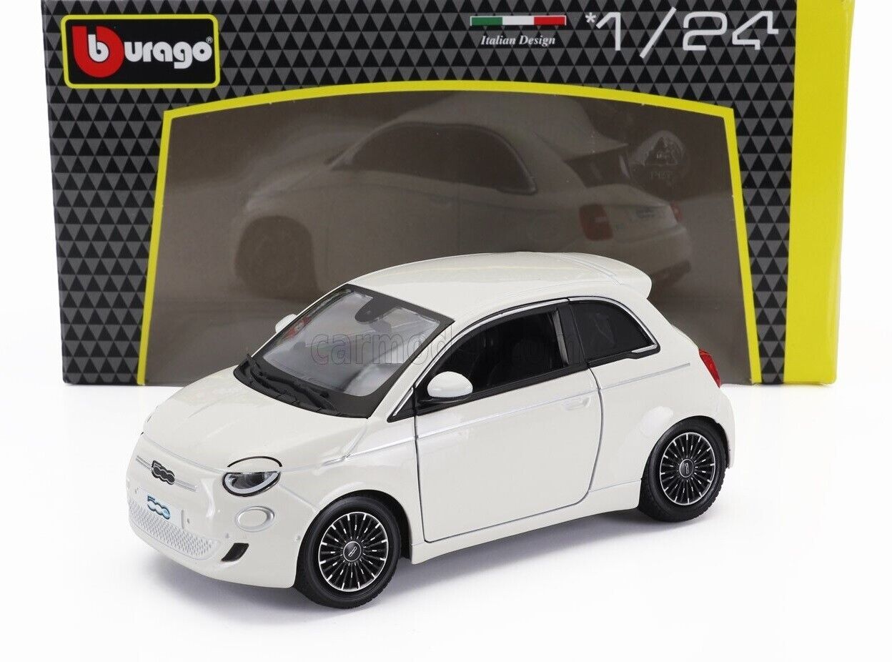 Fiat 500e 500 e 2023 Elettrica Bianco White Burago 1:24 Bburago 1/24 Nuovo