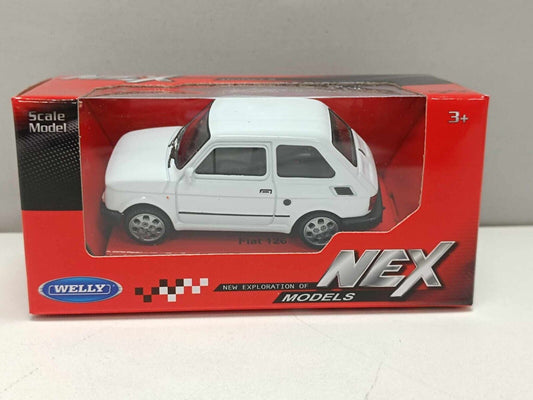 Fiat 126 - 1980 Bianco White Welly Nex 1:43 Modellino Auto Nuovo