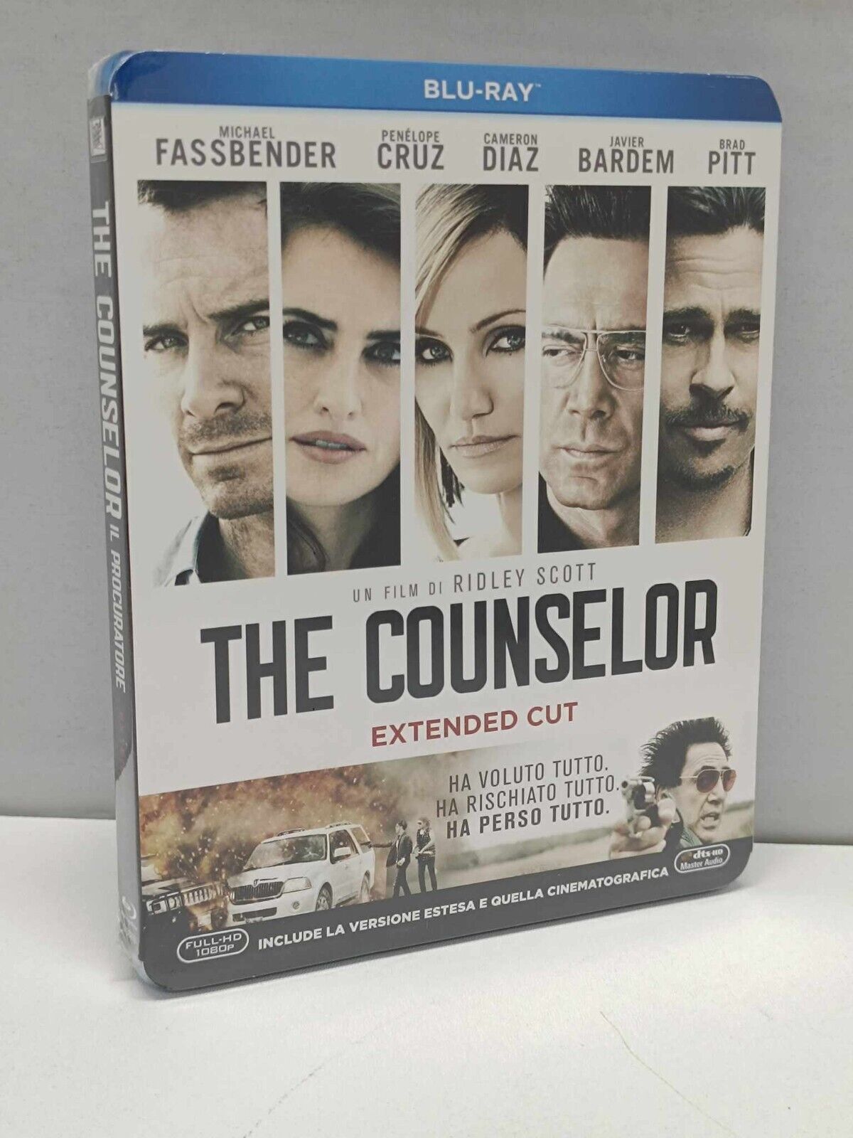 The Counselor Extended Cut Film Bluray Blu-Ray Nuovo Italiano Steelbook