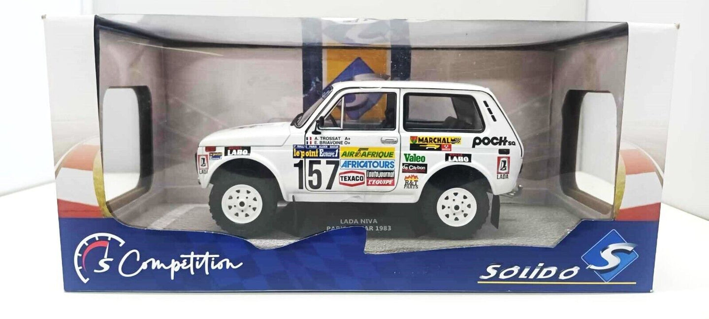 Lada Niva Paris Dakar 1983 Trossat / Briavoine #157 Solido 1:18 Nuovo 1/18