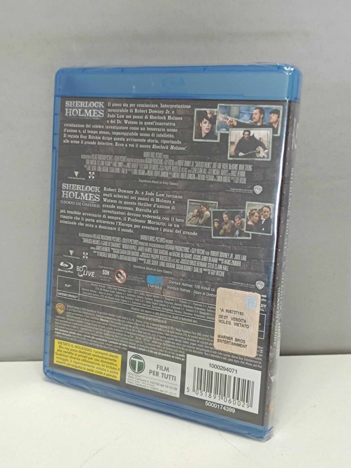 Sherlock Holme + Gioco Di Ombre Collection Film Bluray Italiano Ita Nuovo