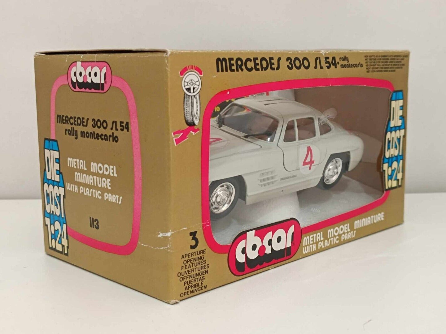 Mercedes 300 SL 54 Rally Montecarlo (1956) - CB.CAR 1:24 Vintage GM Shop 