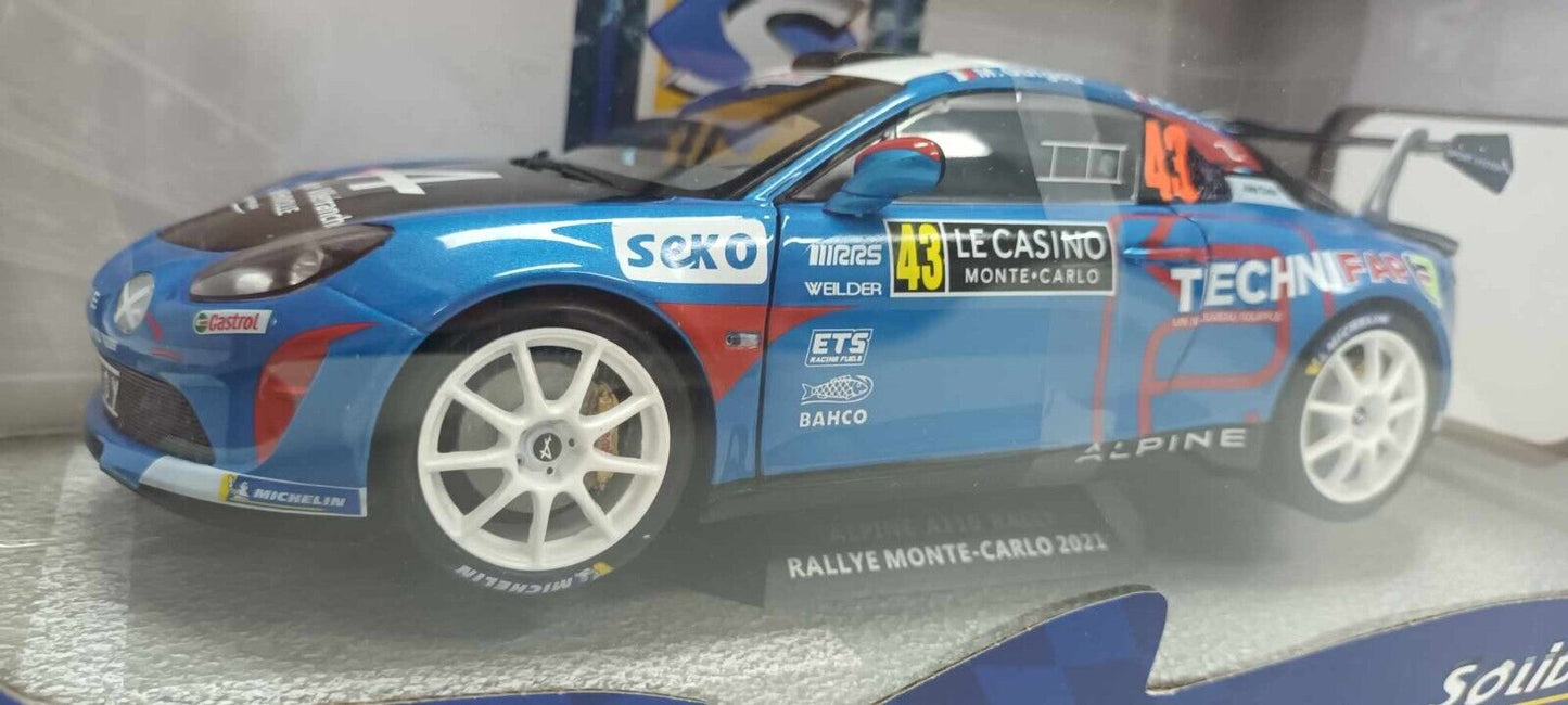 Alpine A110 Rally #43 RMC 2021 Solido 1:18 Nuovo 1/18