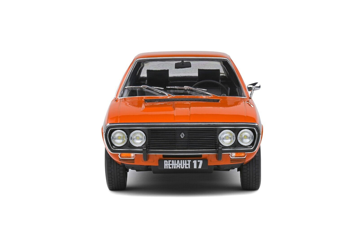 Renault 17 TL 1974 Arancione Orange 331 Strisce Nere Black Strips Solido 1:18