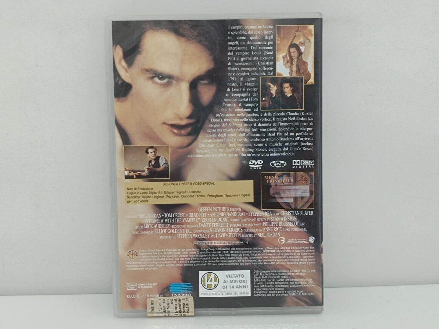 Intervista Col Vampiro Film DVD Italiano Usato Ita Brad Pitt Tom Cruise