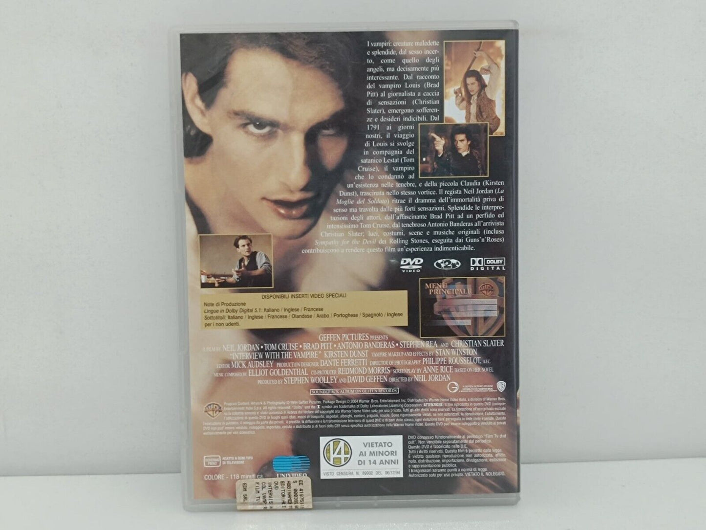 Intervista Col Vampiro Film DVD Italiano Usato Ita Brad Pitt Tom Cruise