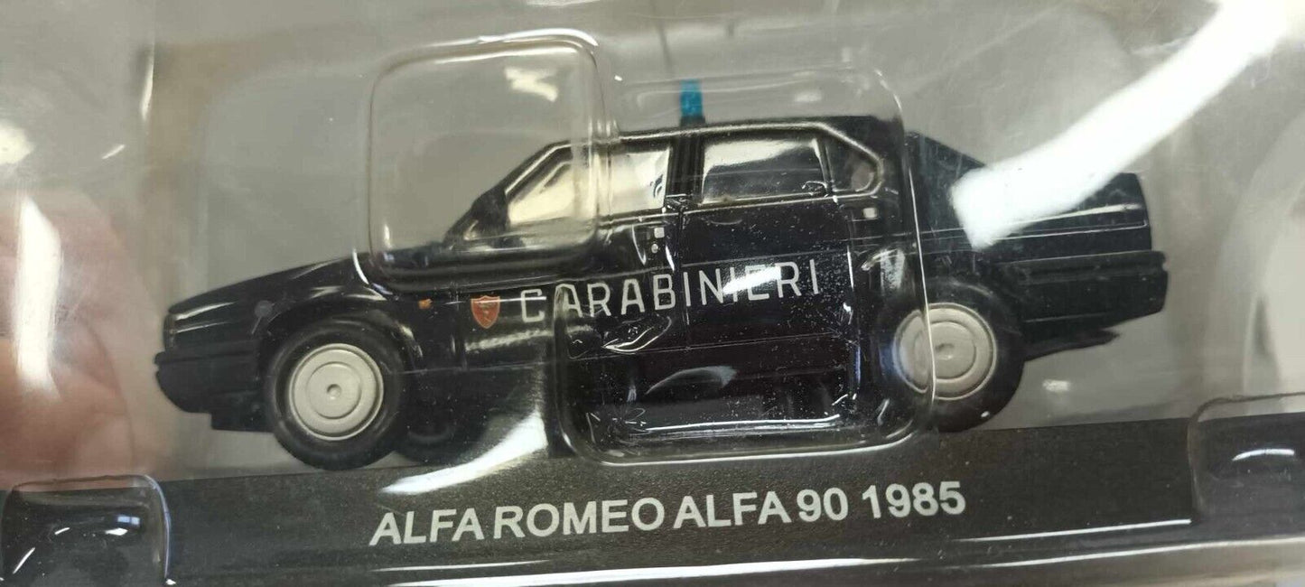 Alfa Romeo Alfa 90 Carabinieri Police 1985 Edicola 1:43 Usato + Blister