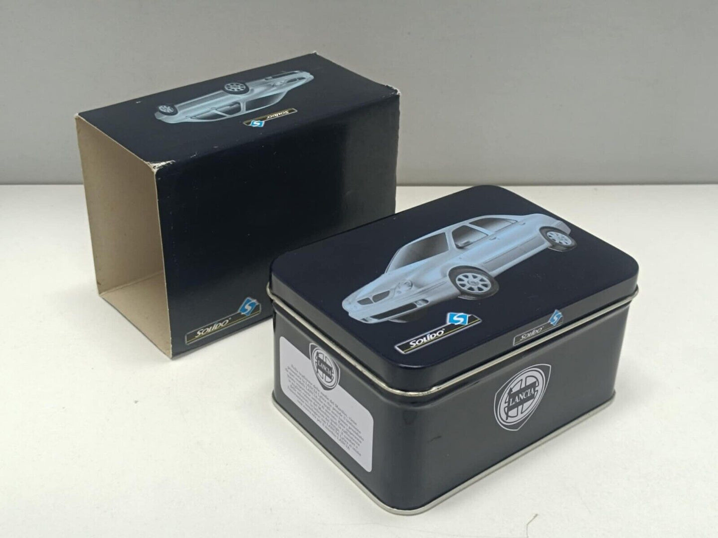 Lancia Lybra 1999 Box Gift Set Blue Blu Scuro - Solido 1:43 Usato 1/43