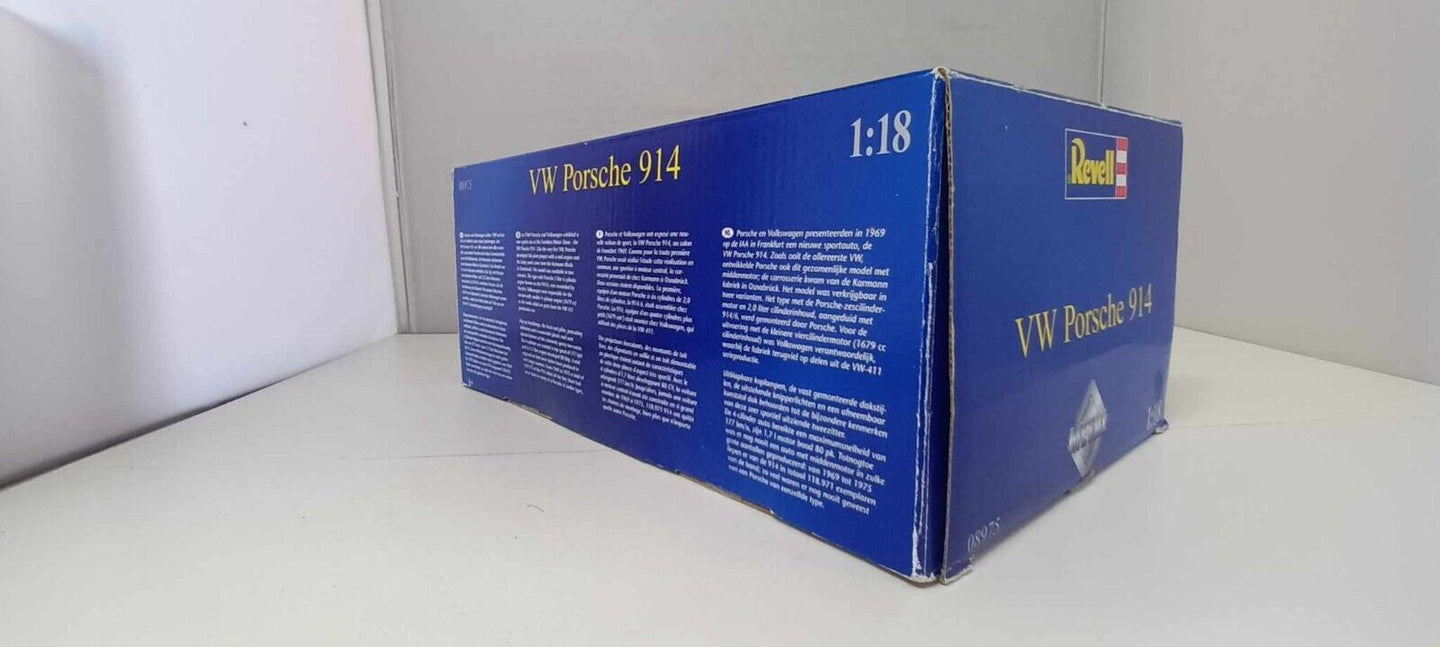 VW Porsche 914/6 Revell 1/18 Blu Metallizzato Blue Usato + Box Rara Very Rare