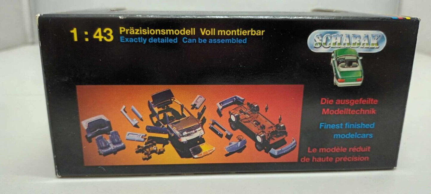 Volkswagen Golf ||| Cabrio Schabak 1:43 Silver + Box GM Shop