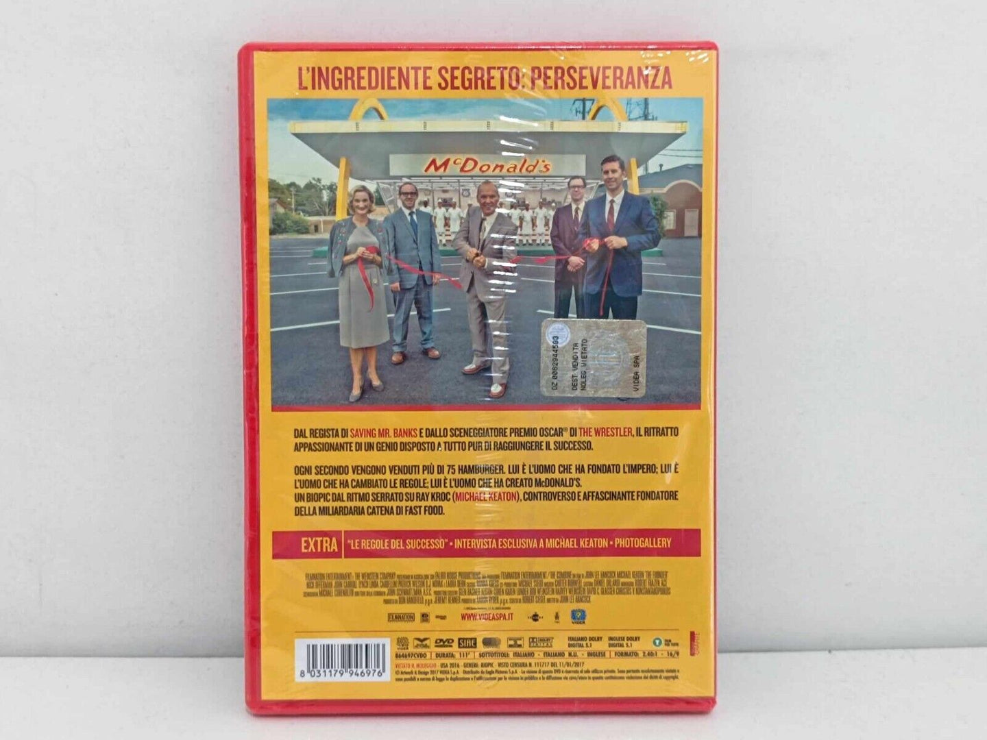 The Founder Film DVD Nuovo Michael Keaton