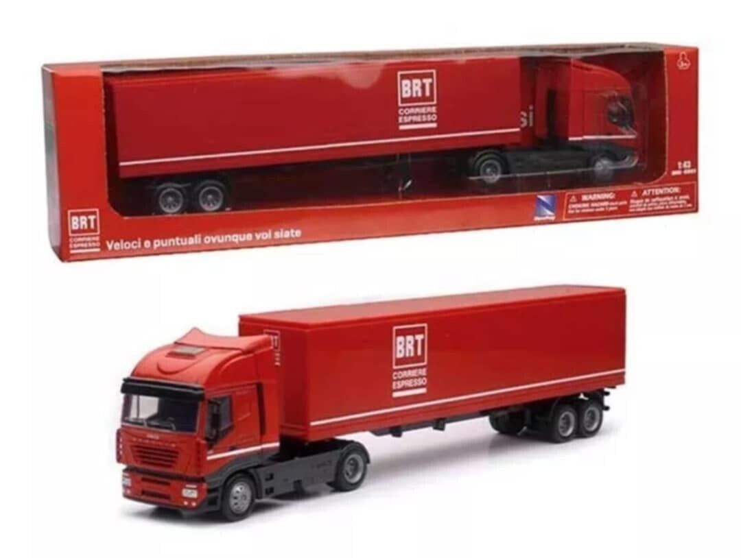 Iveco Stralis Container Camion Bartolini BRT - New Ray 1:43 Nuovo 1/43