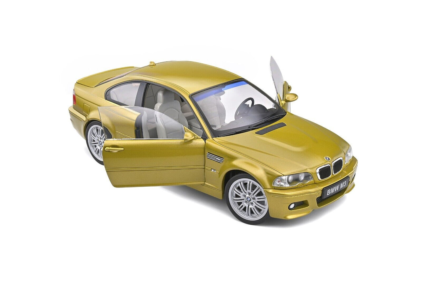 BMW E46 M3 Coupé 2000 Giallo Phoenix Yellow Solido 1:18 Nuovo 1/18