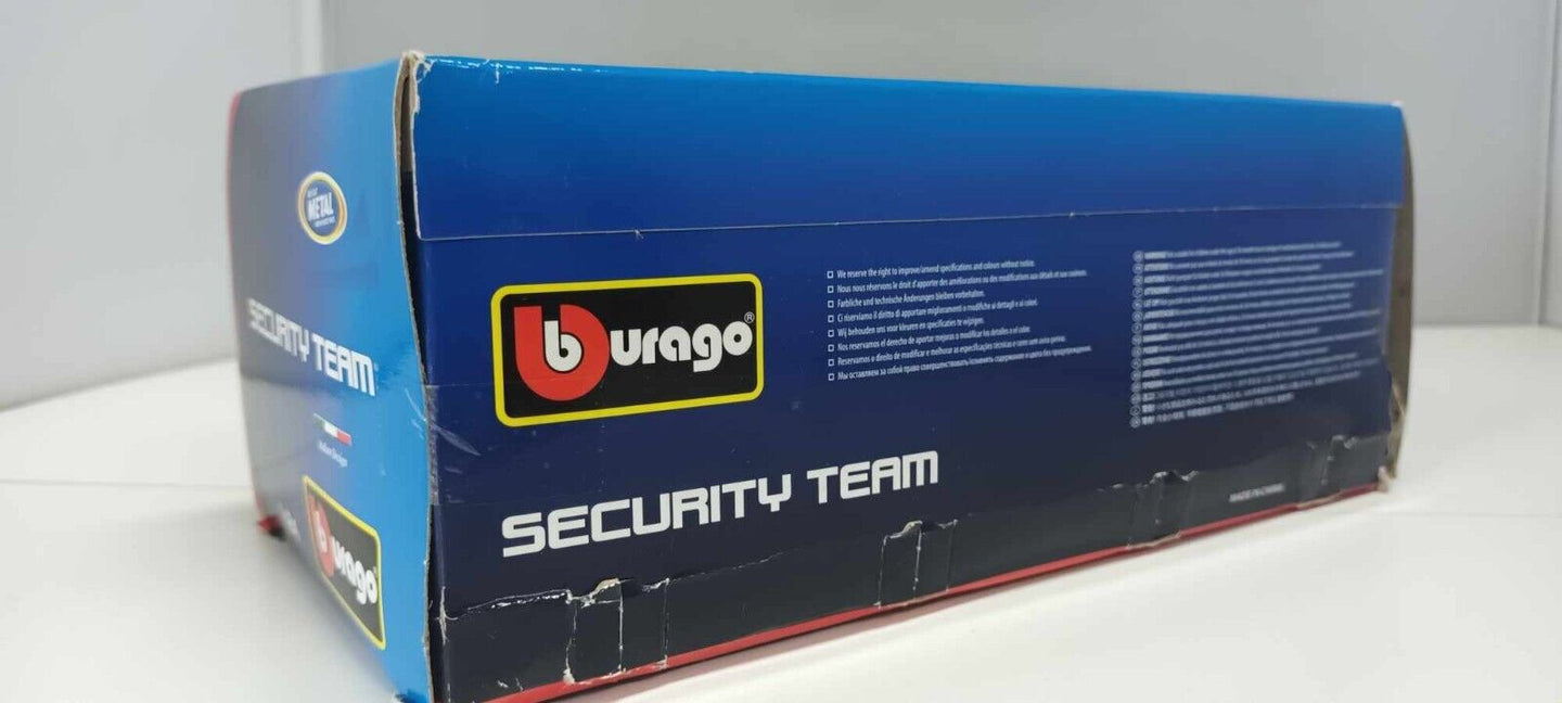 Alfa Romeo Giulia Polizia Italiana Burago Security Team 1:24 Usato + Box GM Shop