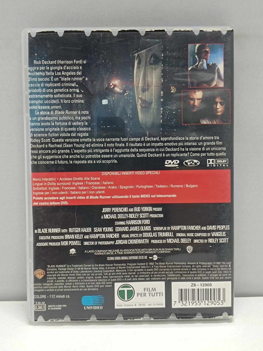 Blade Runner Film DVD Italiano Director's Cut Usato Ita Harrison Ford Rare