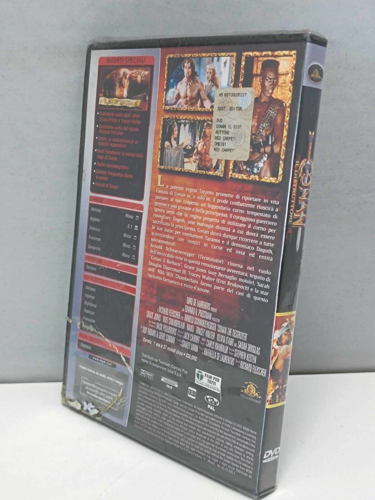 Conan Il Distruttore DVD Italiano Ita Nuovo Schwarzenegger Fuori Catalogo Raro 