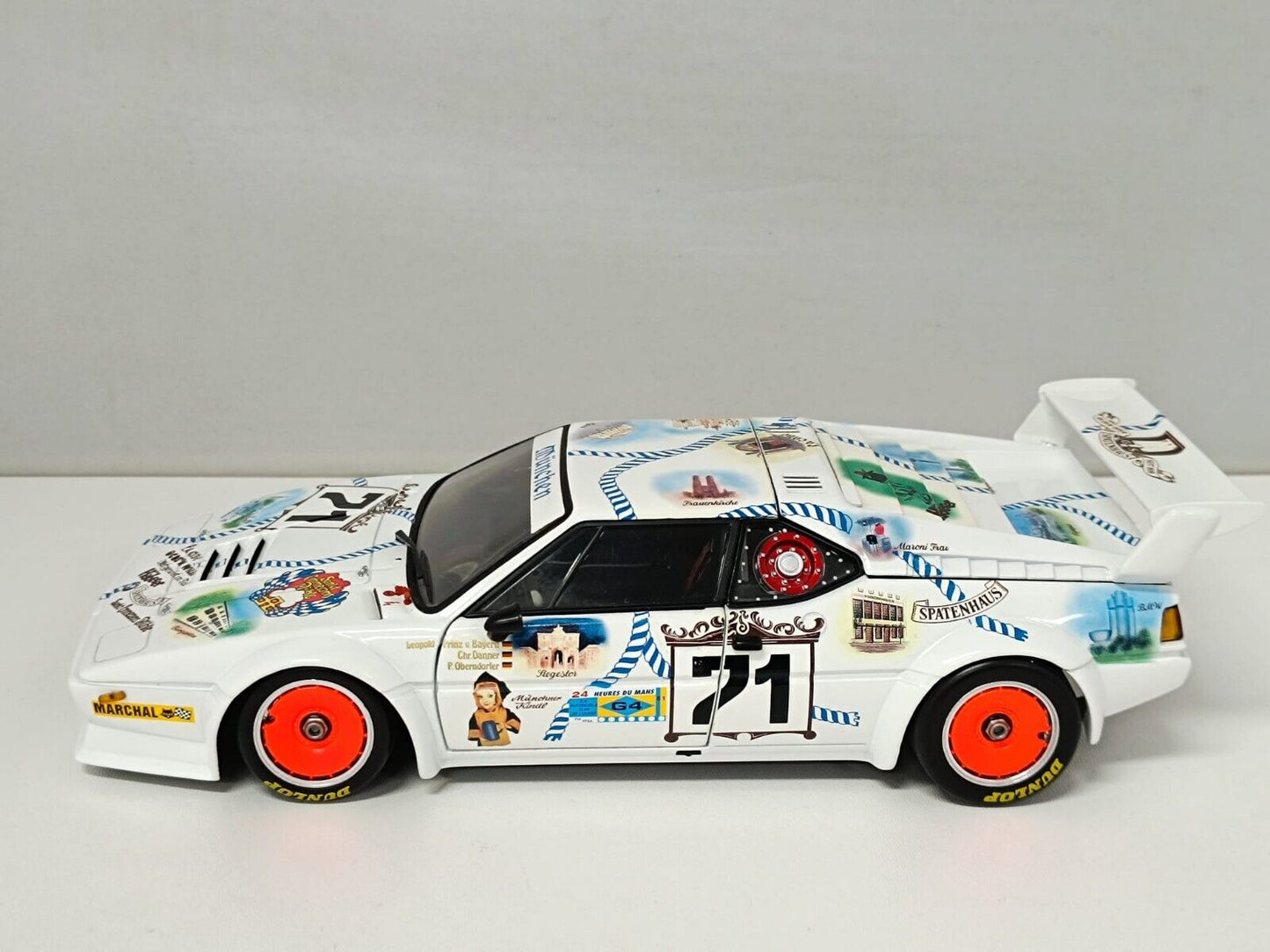 BMW M1 V. Bayern / Oberndorfer / Danner #71 Le Mans 1981 Minichamps 1:18 Usato