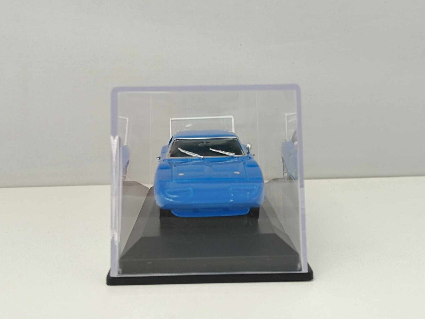 Dodge Charger Daytona 1969 Edicola 1/43 Muscle Car Azzurra Supporto + Teca Usato