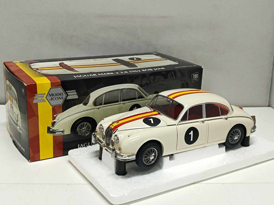 Jaguar Mark 2 3.8 Bob Jane 1962 #1 - Model-Icons 1:18 Limited Edition 2000 pezzi