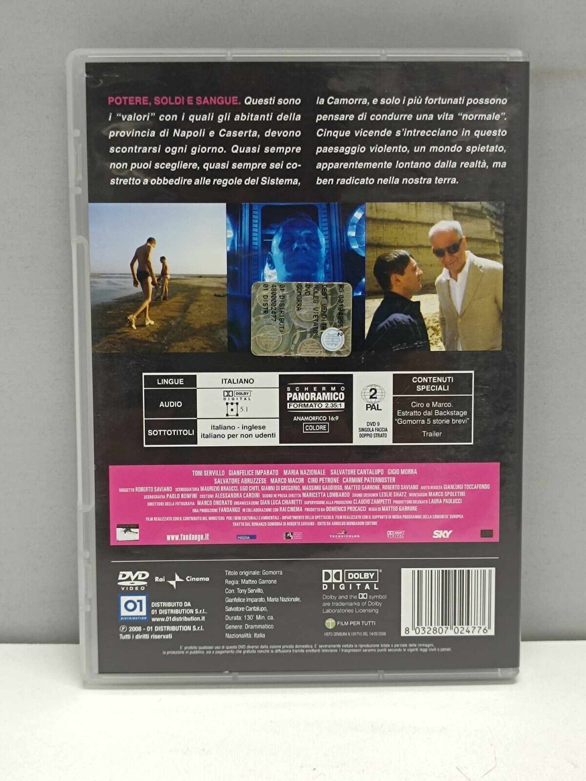 Gomorra Film DVD Italiano Usato Ita Matteo Garrone Toni Servillo