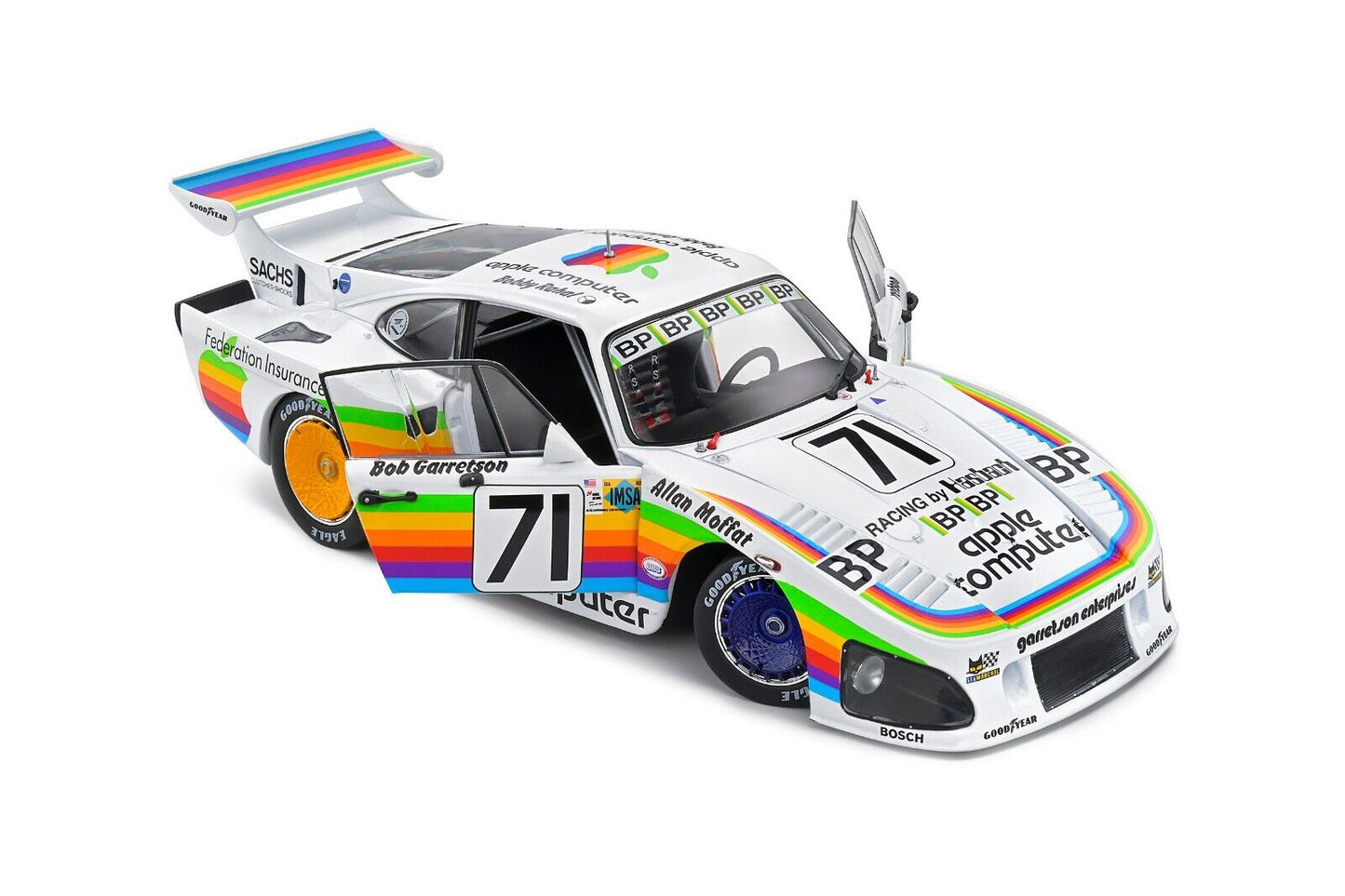 Porsche 935 K3 Le Mans 24h 1980 Rahal Garretson Moffat #71 Solido 1:18 Nuovo